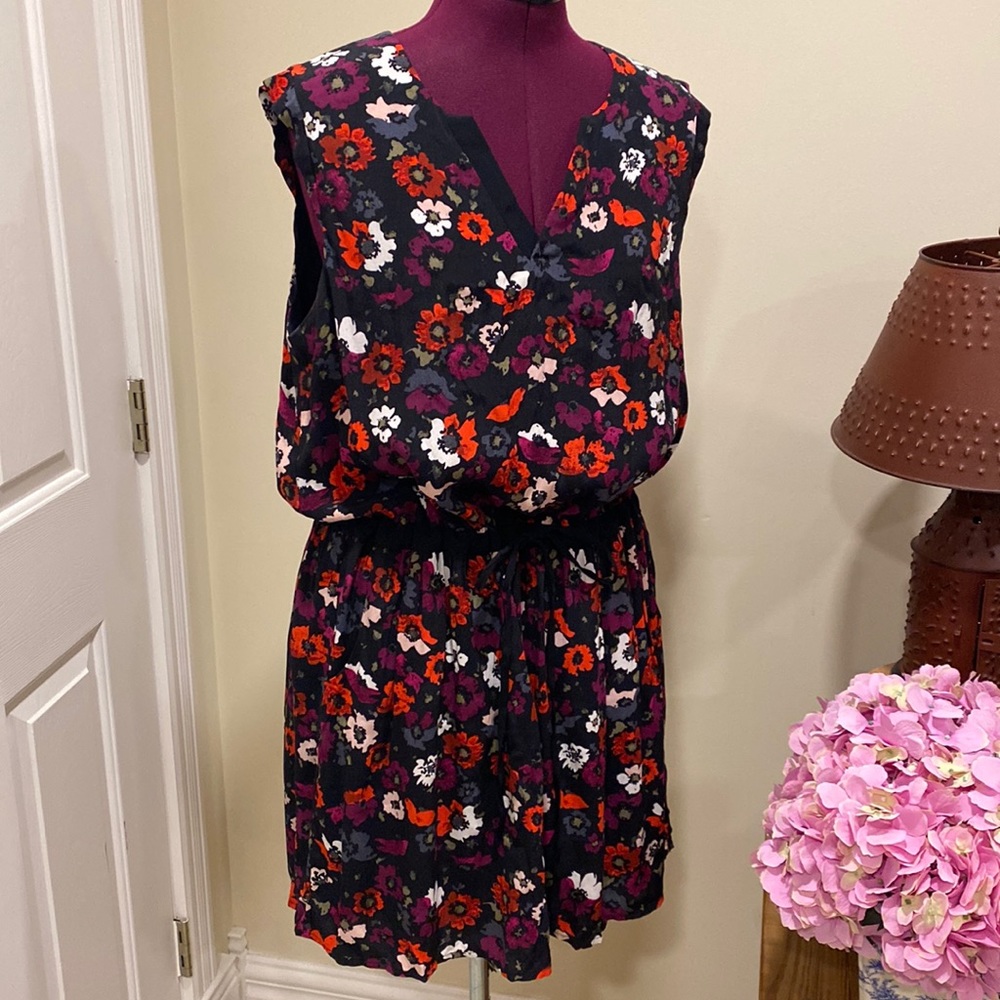 Comptoir des Cotonniers Floral Tie Waist dress